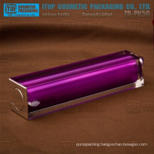 ZB-PK50 50ml double layers excellent quality 50ml square cosmetics airless acrylic bottle